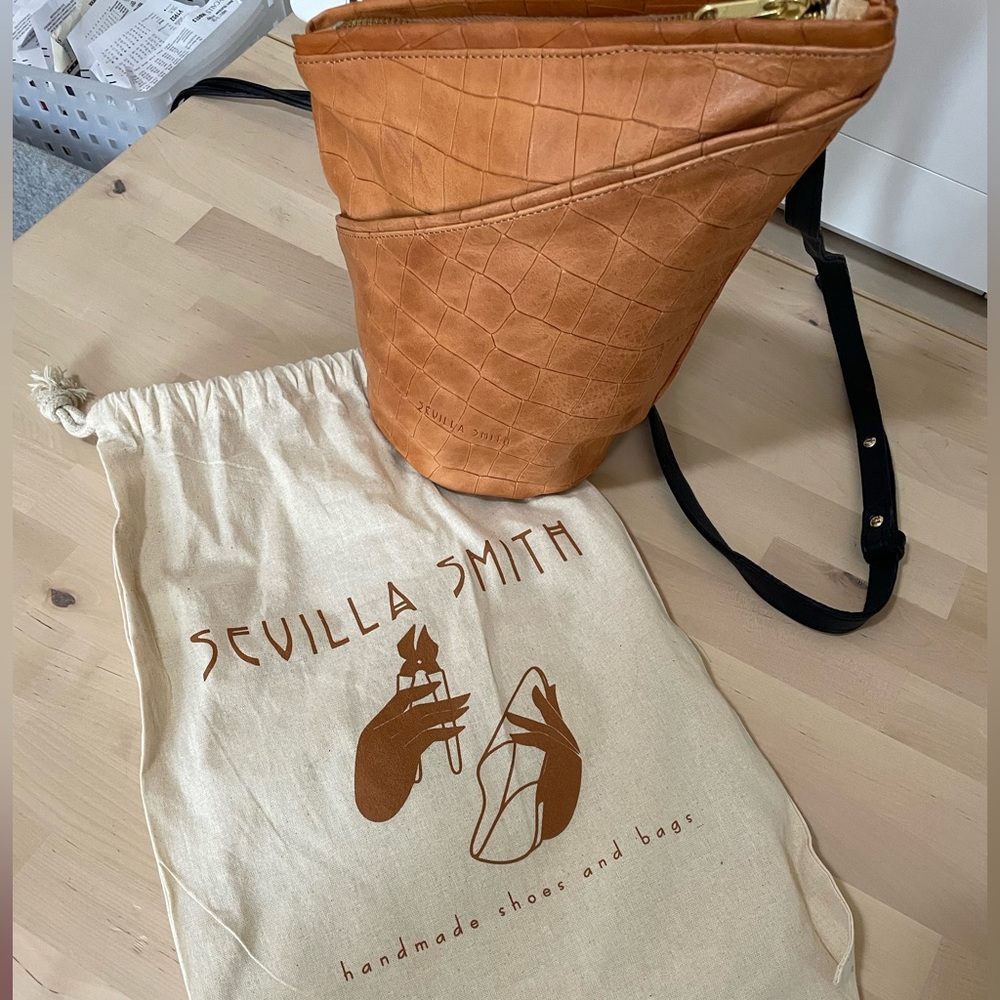 Sevilla Smith Croc Embossed Clara Crossbody Bag